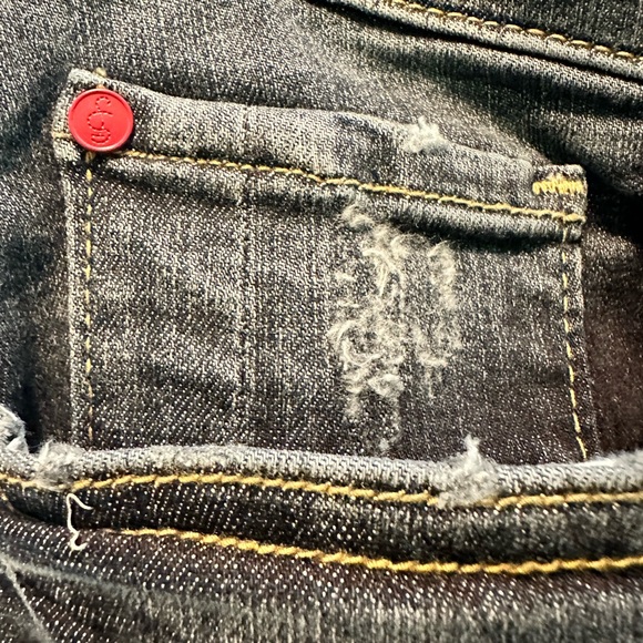 NWT Lysee distressed jeans size 2X curvy - Picture 2 of 14